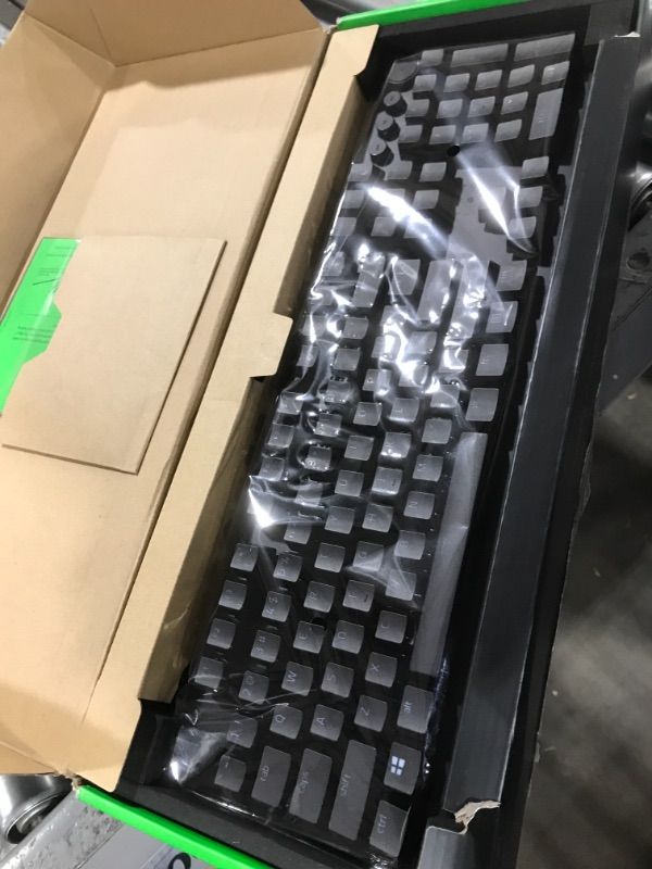 Photo 2 of Razer Huntsman V2 Optical Gaming Keyboard: Fastest Linear Optical Switches Gen-2 w/Sound Dampeners & 8000Hz Polling Rate - Doubleshot PBT Keycaps - Dedicated Media Keys & Dial - Ergonomic Wrist Rest Classic Black Keyboard Huntsman V2 Linear Optical Switch