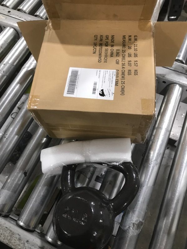 Photo 1 of AmazonBasics Cast Iron Kettlebell, 20 lb