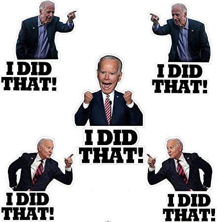 Photo 1 of 2 packs of 100 "I did that" Biden stickers