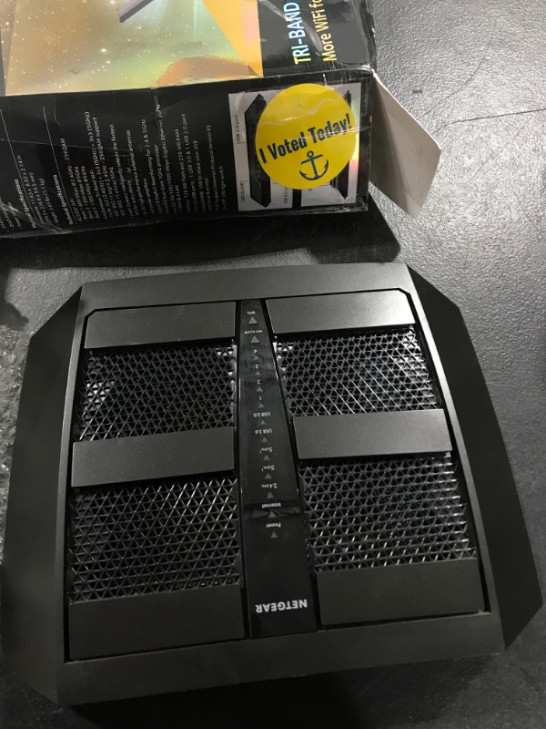 Photo 2 of NETGEAR Nighthawk X6 Smart Wi-Fi Router (R8000) - AC3200 Tri-band Wireless Speed (Up to 3200 Mbps) | Up to 3500 Sq Ft Coverage & 50 Devices | 4 x 1G Ethernet and 2 USB ports | Armor Security