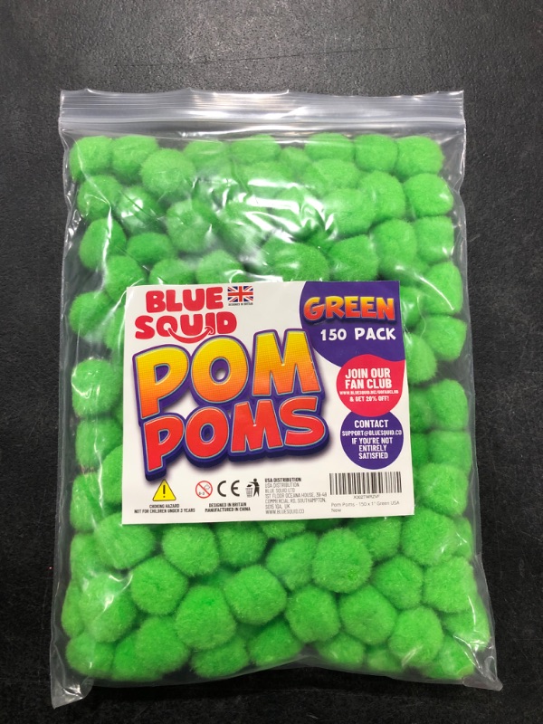 Photo 2 of Caydo 1 Inch Green Pom Poms