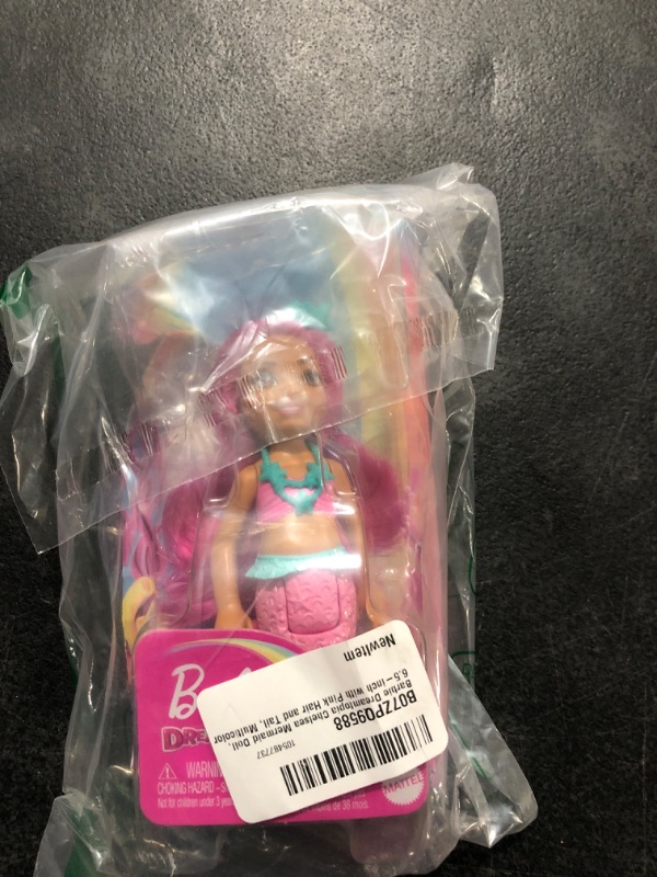 Photo 2 of Barbie Dreamtopia Chelsea Mermaid Doll, 6.5-inch with Pink Hair and Tail, Multicolor