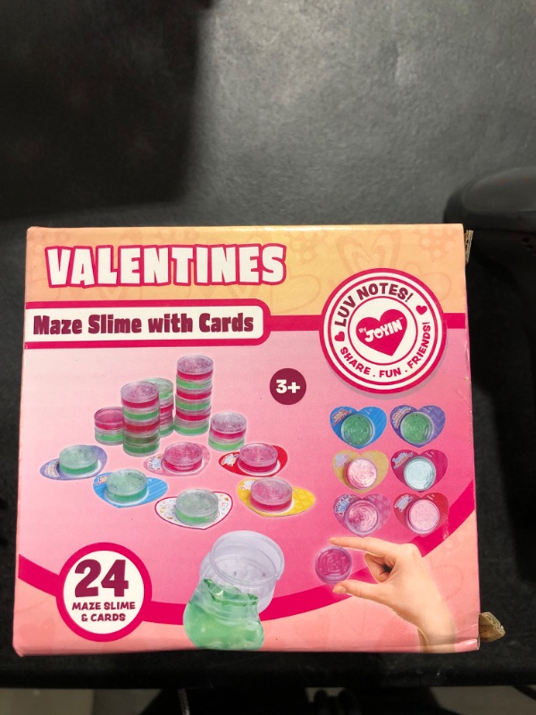 Photo 2 of 24 Packs Valentine Slime in Maze Boxes 