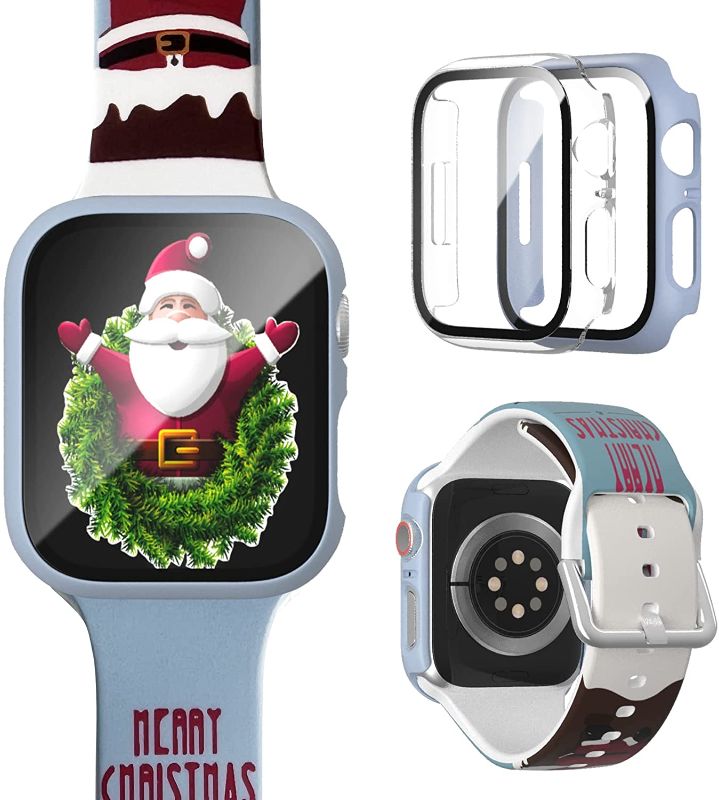 Photo 1 of [2+1]Pack Haojavo for Christmas Apple Watch Series 7&Series 8 41mm Bands with Case, 