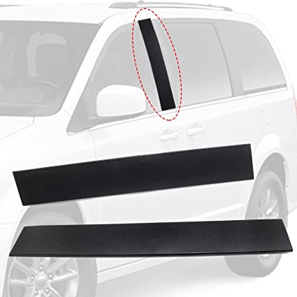 Photo 1 of 926-445 926-446 B Pillar Trim Door Molding for Front Passenger & Driver Side Windshield Outer Replacement for 2008-2016 Chrysler Town & Country 2008-2020 Dodge Grand Caravan Part# 5020664AA 5020665AA 