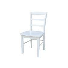 Photo 1 of 2-rung ladder back chair white