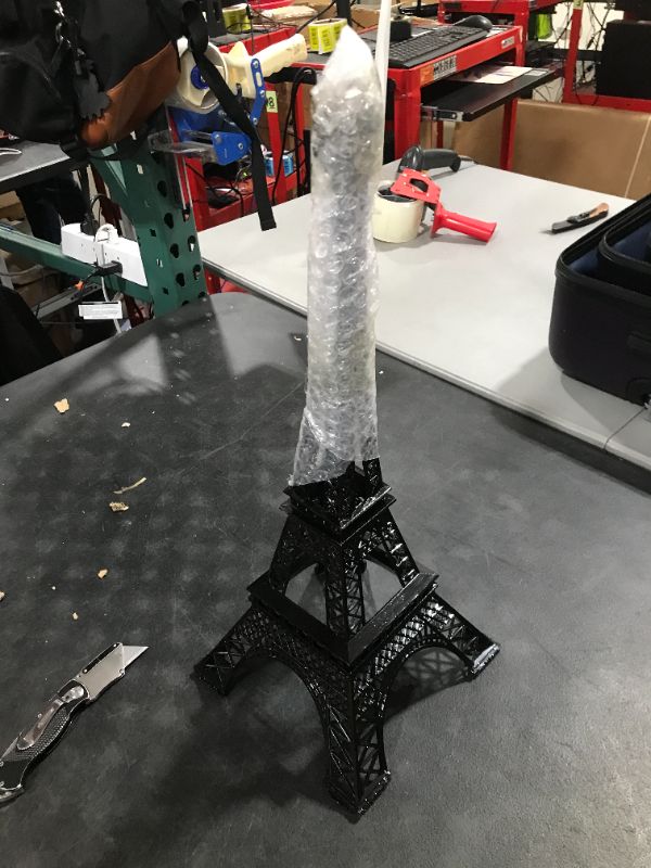 Photo 2 of allgala 19 Inch 48CM Eiffel Tower Statue Decor Alloy Metal-Black (EF19-86192) 19" Black