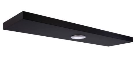 Photo 1 of 36" x 1.5" Stockholm Aberg Floating Shelf with LED Light Black - Kiera Grace

