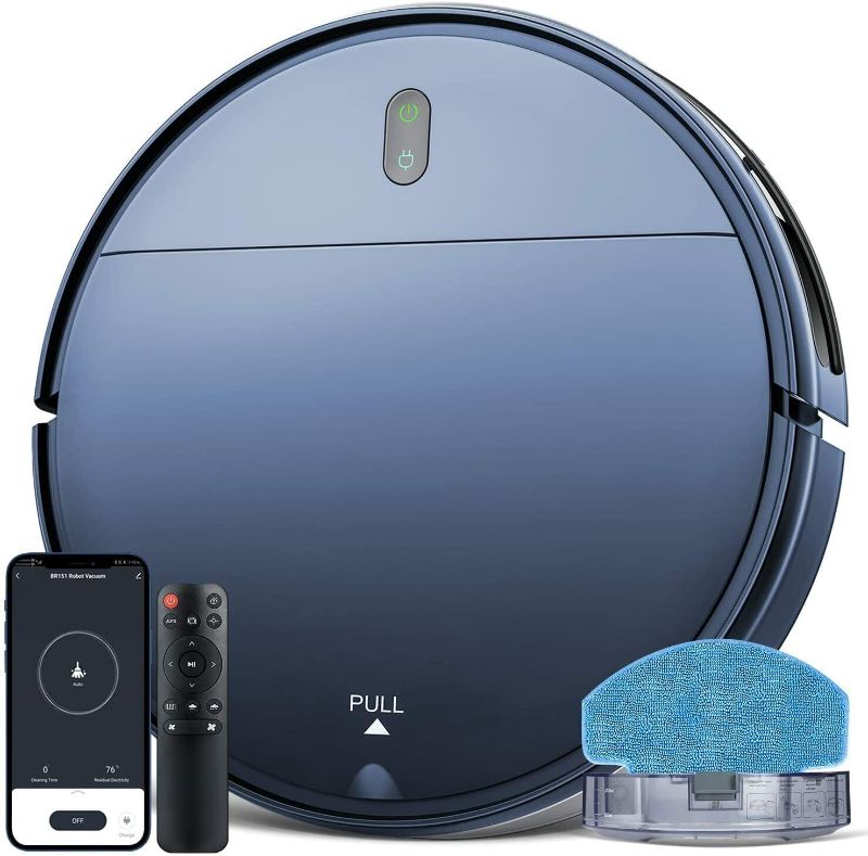 Photo 1 of GTTVO BR151 WIFI Robot Vacuum Cleaner and Mop 2 in1 Mopping Robotic Vacuum Combo

