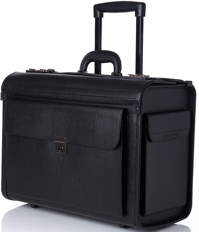 Photo 1 of Alpine Swiss Rolling 17" Laptop Briefcase on Wheels Attache Lawyers Case Legal Size
