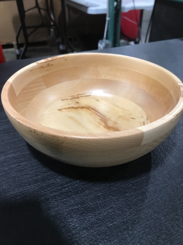 Photo 1 of 8.5" DIAMETER WOOD BOWL 