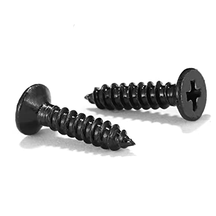 Photo 1 of #4 x 1/2" Wood Screw 1000Pcs 18-8 (304) Stainless Steel Screws Flat Head Phillips Fast Self Tapping Drywall Screws Black Oxide by SG TZH