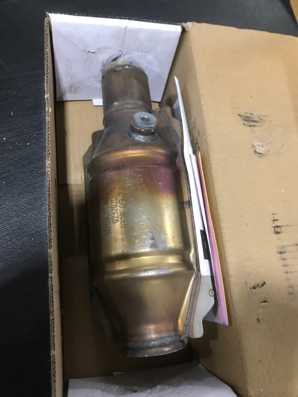 Photo 2 of AUTOSAVER88 ATCC0016 2" Inlet/Outlet Universal Catalytic Converter with Heat Shield (EPA Compliant)