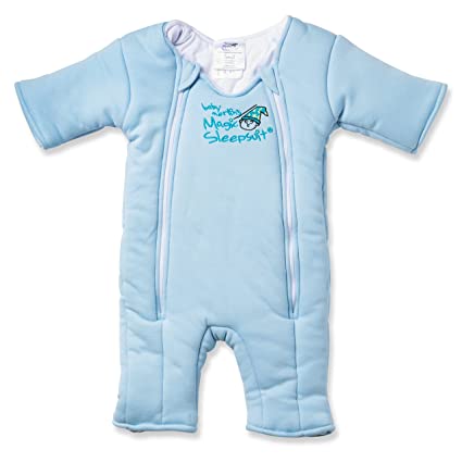 Photo 1 of Baby Merlin's Magic Sleepsuit - 100% Cotton Baby Transition Swaddle - Baby Sleep Suit - Blue - 3-6 Months (12-18LB) 
