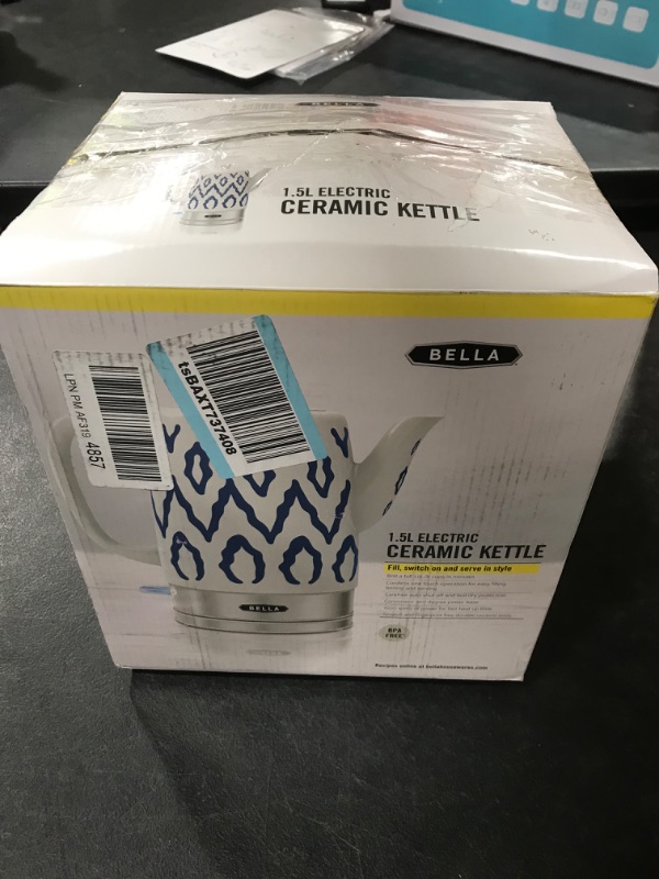 Photo 5 of 1.5L Electric Ceramic Kettle - Blue Aztec 1.5L Blue Aztec