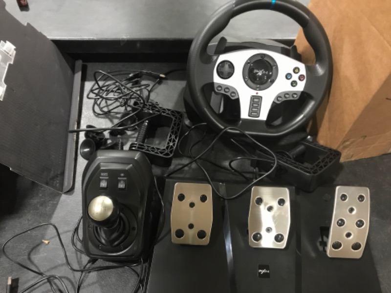 Photo 2 of PXN V9 Gaming Racing Wheel with Pedals and Shifter, Steering Wheel for PC, Xbox One, Xbox Series X/S, PS4, PS3 and Nintendo Switch