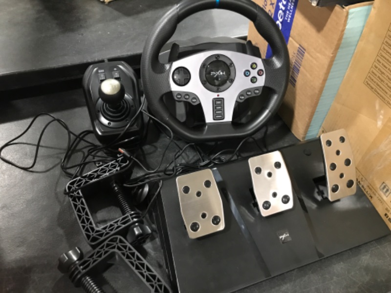 Photo 2 of PXN V9 Gaming Racing Wheel with Pedals and Shifter, Steering Wheel for PC, Xbox One, Xbox Series X/S, PS4, PS3 and Nintendo Switch