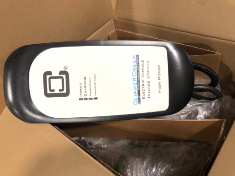 Photo 1 of ClipperCreek Level 2 EV Charger, Safety Certified, 40 Amp, 240v, Hardwired, 25ft Cable, J1772, Compatible with All Electric Vehicles, HCS-50 Home Electric Car Charging Station by Enphase Hardwired 40 Amp