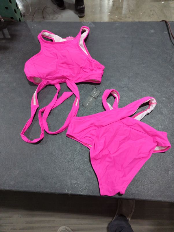 Photo 1 of 2 piece pink bikini - S