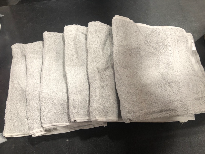 Photo 1 of 6 LIGHT GREY COTTON TOWELS 24"X 48"