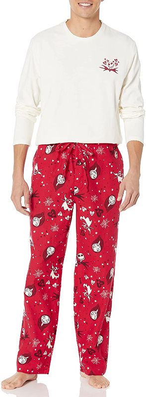 Photo 1 of Amazon Essentials Disney | Marvel | Star Wars Men's Flannel Pajama Sleep Sets, Pack of 2
Color: Nightmare Valentine - Mens
XS

