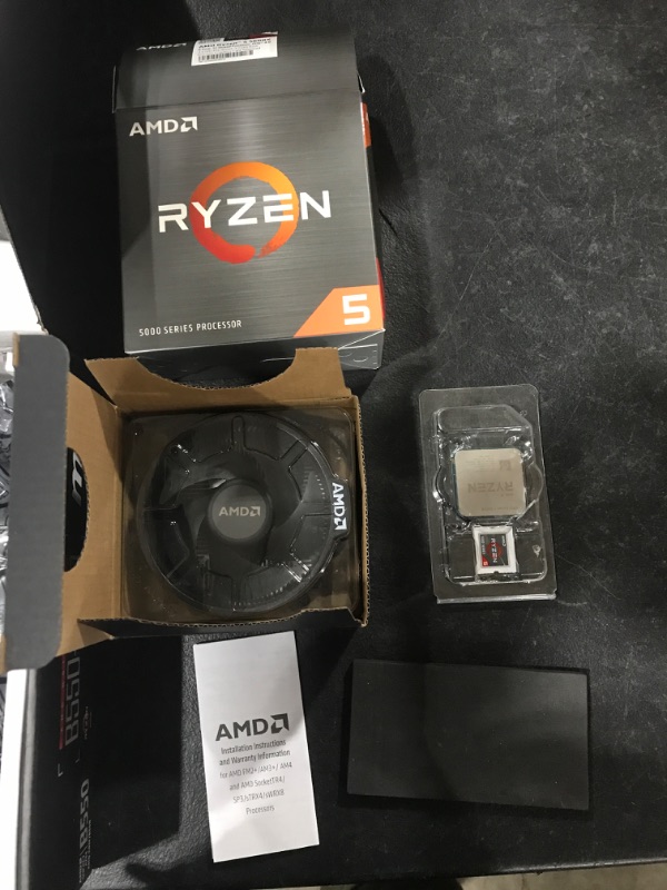 Photo 3 of Micro Center AMD Ryzen 5 5600X Desktop Processor 6-core 12-Thread Up to 4.6GHz Unlocked with Wraith Stealth Cooler Bundle with MSI B550-A PRO AM4 DDR4 ATX Motherboard PCIe 4.0 M.2 USB 3.2 Gen 2
