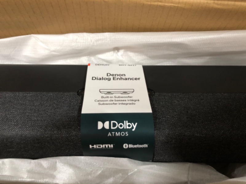 Photo 2 of Denon DHT-S217 Sleek Home Theater Soundbar (2022 Model), Virtual Surround Sound, HDMI eARC, Bluetooth Compatibility, IR Compatible Remote-Control, Crystal-Clear Dialogue
