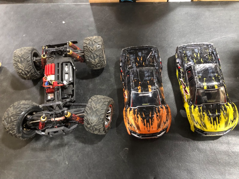 Photo 2 of BEZGAR 9 Hobby Grade 1:12 Scale RC Trucks, 4WD High Speed 45 Km/h All Terrains Electric Toy Off Road RC Monster Truck Vehicle Car with 3 Rechargeable Batteries for Boys and Adults