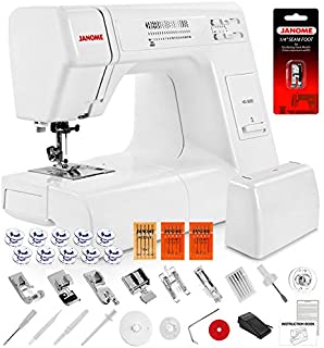 Photo 1 of Janome HD3000 Heavy Duty Sewing Machine w/Hard Case + 1/4" Seam Foot + Blind Hem Foot + Overedge Foot + Rolled Hem Foot + Zipper Foot + Buttonhole Foot + Leather and Universal Needles + More!
