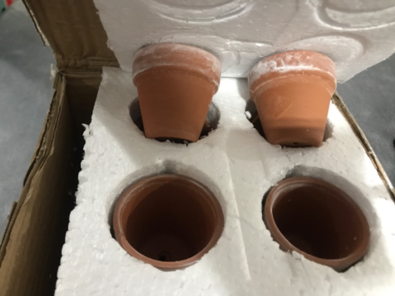 Photo 2 of 32pcs Small Mini Clay Pots, 2" Terracotta Pot Clay Ceramic Pottery Planter, Cactus Flower Nursery Terra Cotta Pots, with Drainage Hole, for Indoor/Outdoor Succulent Plants, Crafts, Wedding Favor*