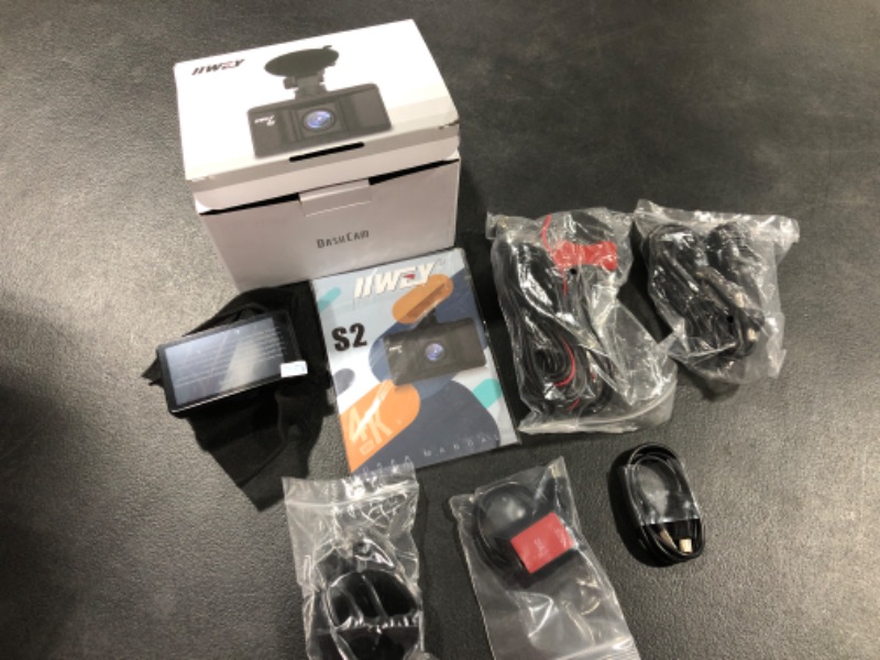 Photo 2 of iiwey S3- Upgraded 4K Dash Cam Built with WiFi GPS UHD 2160P Dashboard Camera Recorder, 3" IPS Touchscreen, 170° Wide Angle, WDR, Night Vision, SD Card Included
