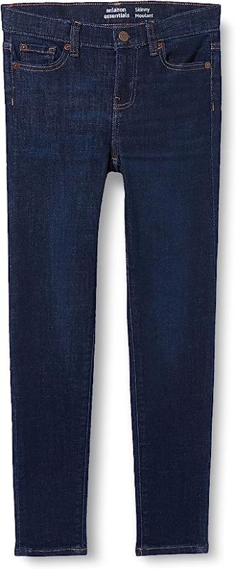 Photo 1 of Amazon Essentials Girls' Skinny Fit Stretch Jeans 4 LONG
