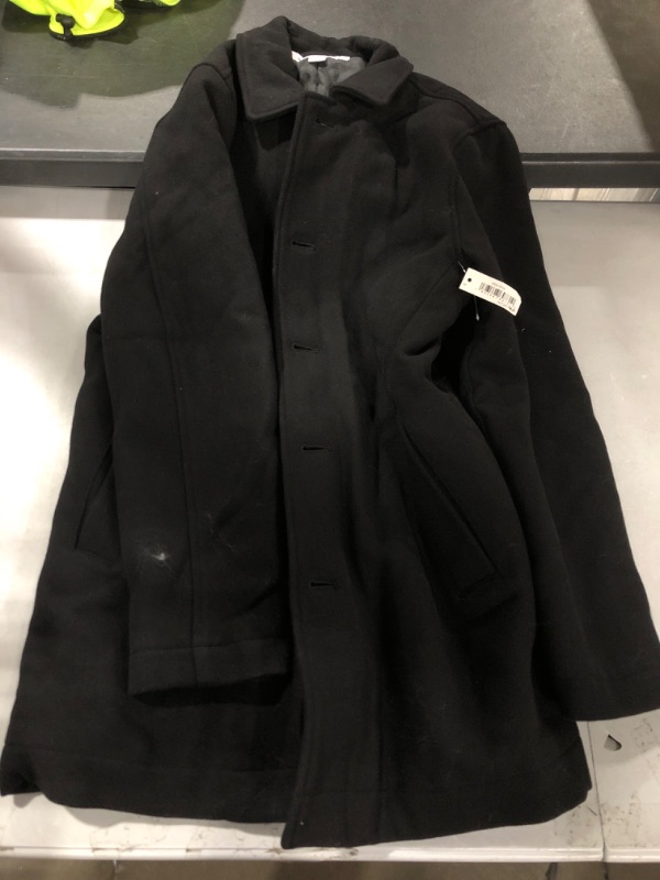 Photo 2 of Amazon Essentials Men's Wool Blend Heavyweight Car Coat size Medium Black