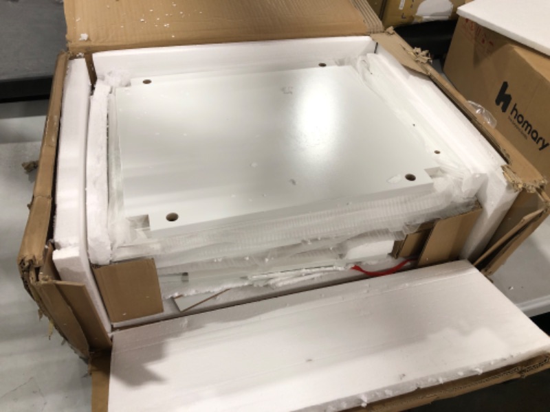 Photo 1 of conifferism White Multipurpose Utility Cart,Butcher Block Kitchen Island on Wheels with Drawer, Farmhouse Islands with Storage Shelf for Small Places new white kitchen cart - size 15.7"D x 22.8"W x 33"H
