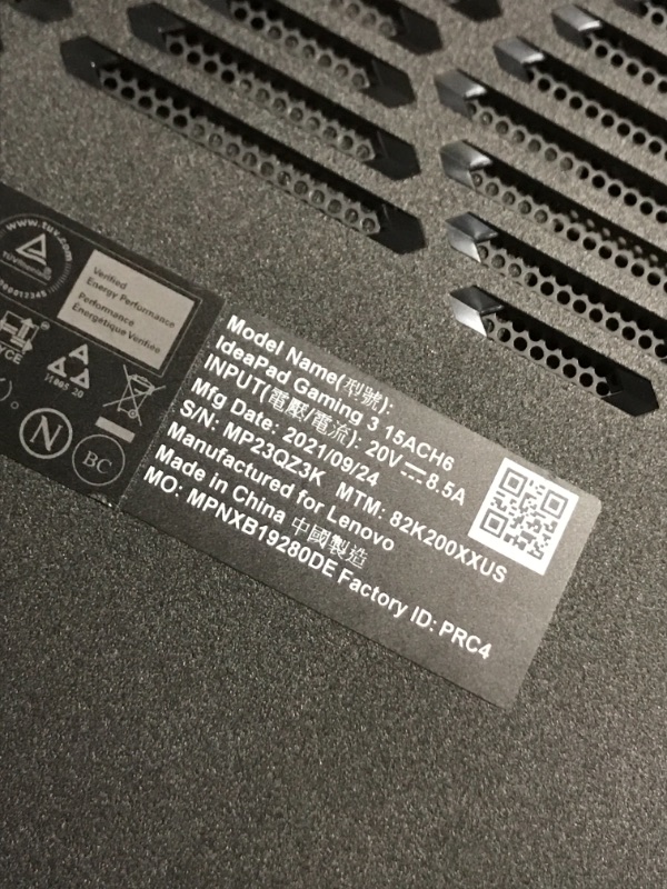 Photo 4 of 2022 Lenovo IdeaPad Gaming Laptop 15.6" FHD IPS 120Hz, AMD Ryzen 5 5600H (Beats i7-10850H), GeForce RTX 3050 Ti Graphics, 16GB DDR4 RAM, 512GB SSD, Backlit Keyboard, Wireless-AX, Windows 11