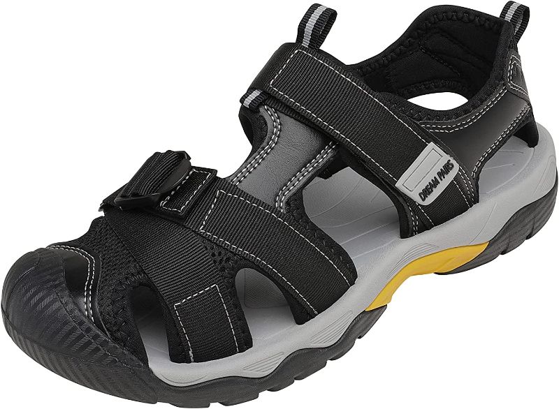 Photo 1 of DREAM PAIRS Men’s Sport Outdoor Hiking Sandals Closed Toe Athletic Adventure Beach Fisherman Water Sandals
