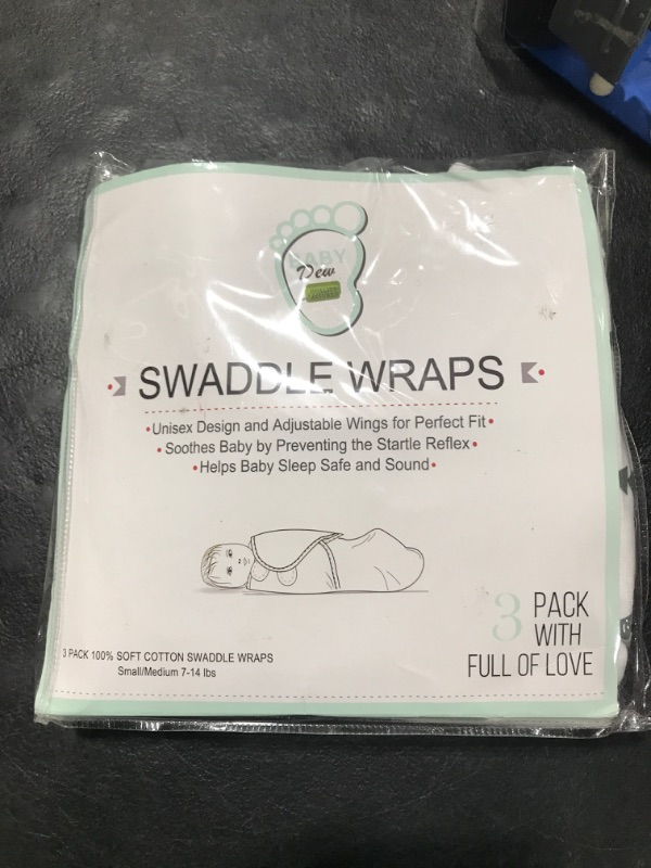 Photo 2 of Baby Swaddle Blanket Wrap for Newborn & Infant, 0-3 Months 100% Breathable Cotton Swaddlers Sleep Sack with Adjustable Wings, 2 Pack Swaddling Blankets for Boys and Girls (Cactus)