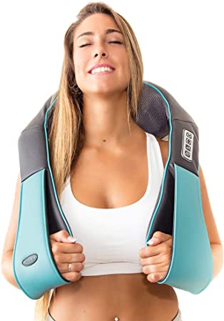 Photo 1 of InvoSpa Shiatsu Back Shoulder and Neck Massager with Heat - Deep Tissue Kneading Pillow Massage - Back Massager, Shoulder Massager, Electric Full Body Massager Gift - Massagers for Neck and Back

