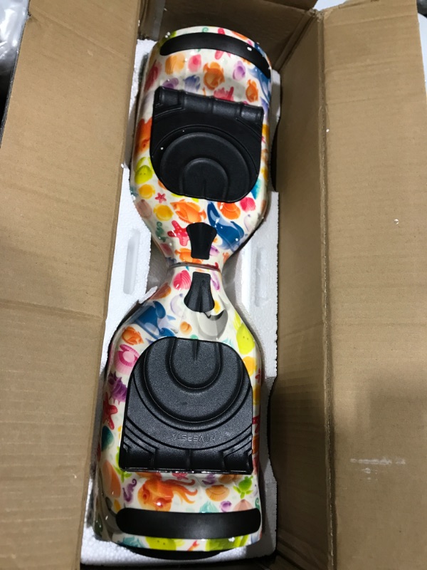 Photo 4 of Flash Wheel Hoverboard 6.5 Bluetooth Speaker with LED Light Self Balancing Wheel Electric Scooter - Sea World