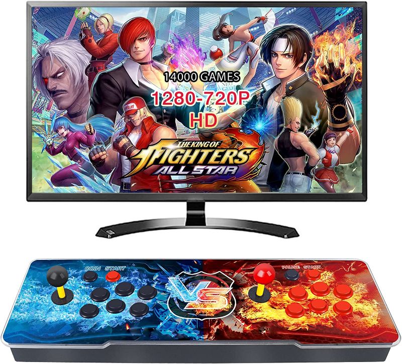 Photo 1 of ?14000 Games in 1? 3D+ Arcade Game Console - 14000 Games Installed,WiFi Function to Add More Games, Support 3D Games, 1280x720 ,Search/Save/Hide/Pause Games, Favorite List, 4 Players Online Game
