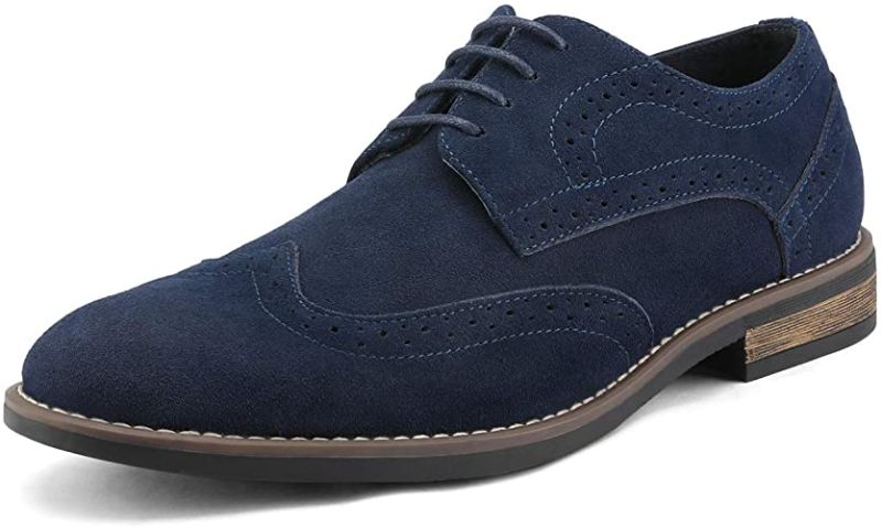 Photo 1 of Bruno Marc Men's Urban Suede Leather Lace Up Oxfords Shoes size 14
