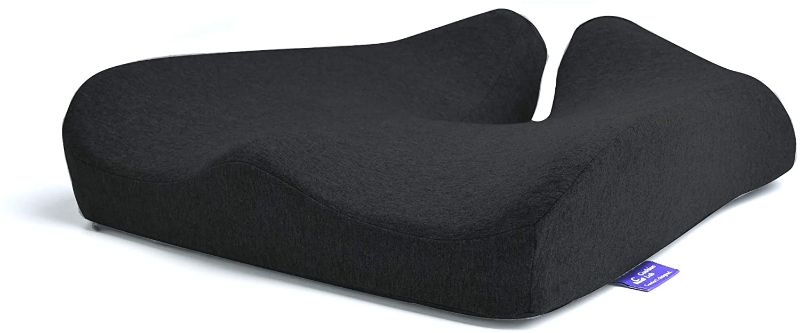 Photo 1 of 
Cushion Lab Patented Pressure Relief Seat Cushion for Long Sitting Hours on Office & Home Chair - Extra-Dense Memory Foam for Soft Support.