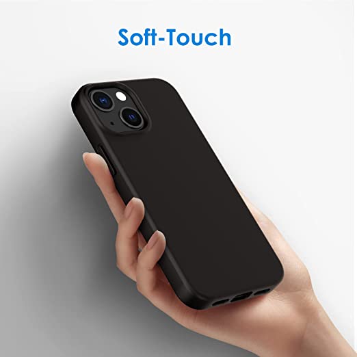 Photo 1 of Clear JETech Silicone Case for iPhone 13 Mini 5.4-Inch, Silky-Soft Touch Full-Body Protective Phone Case, Shockproof