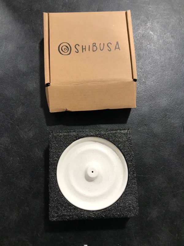 Photo 2 of 
SHIBUSA Ceramic Incense Holder - Modern Minimalist Circular Incense Burner - Wide Ash Catcher - Incense Sticks Not Included White 1