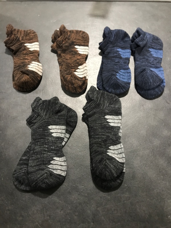 Photo 1 of 6 pairs of multi color socks 