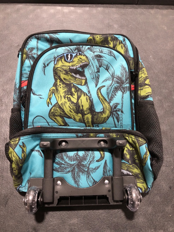 Photo 2 of AGSDON Kids Suitcase for Boys, Cute Dinosaur Rolling Luggage Wheels for Children Toddler 18“ Dinosaur #3 Luggage