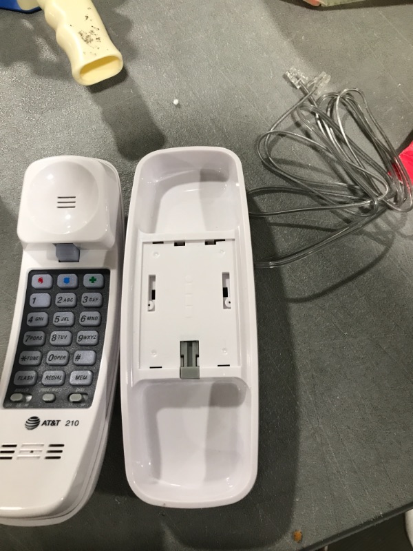 Photo 2 of AT&amp;amp;amp;amp;amp;amp;amp;amp;amp;T 210WH Corded TrimLine Phone,Lighted Keypad, White