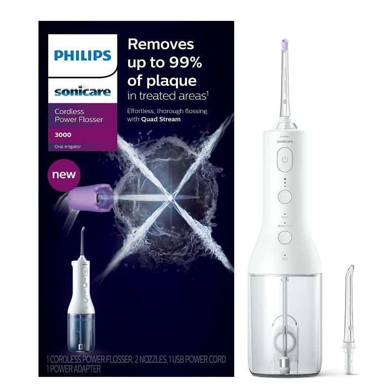 Photo 1 of Philips Sonicare Power Flosser 3000 Cordless, White