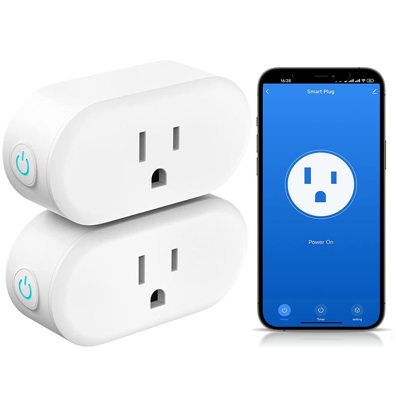 Photo 1 of CRESTIN Smart Plug Mini WiFi Outlet with APP Control & Timer Function, Smart Plugs Work with Alexa & Google Assitant, 15A Smart Socket No Hub Required, ETL & FCC Certified(2.4GHz Only, 2 Pack
