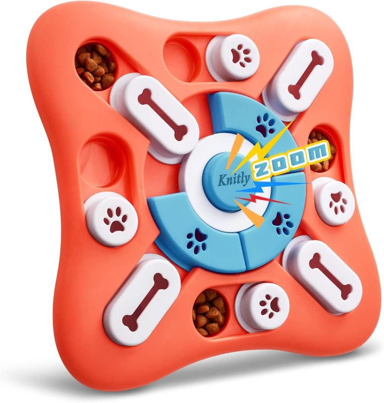 Photo 1 of knitly Dog Puzzle Toys for IQ Training & Mental Enrichment, Interactive Dog Toys for Large Medium Small Dogs?Dog Treat Puzzle Dispensing Slow Feeder with Squeaky Design for Training & Fun Feeding
